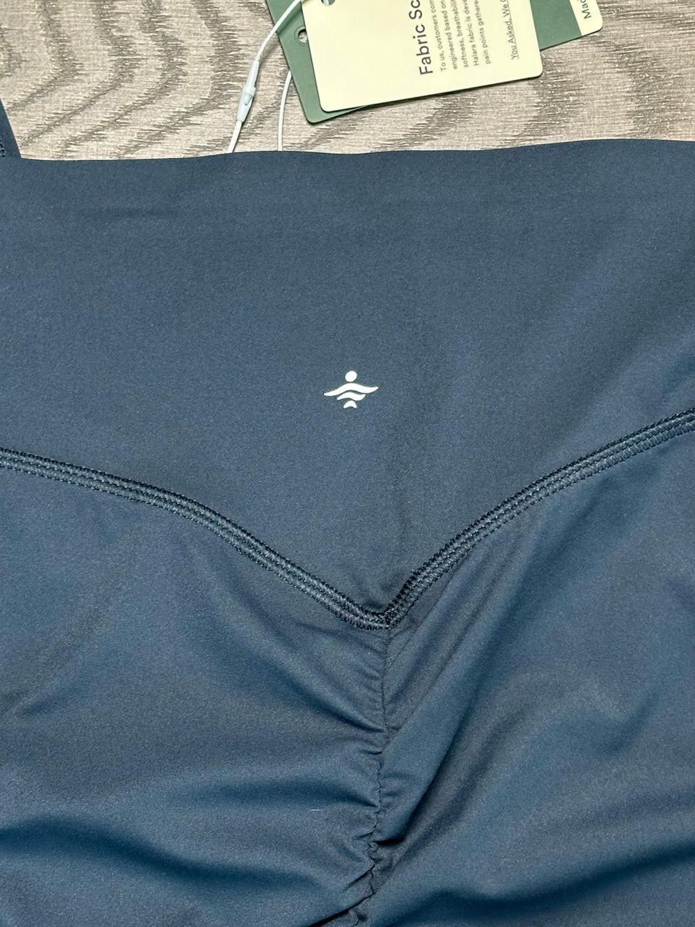 Halara UltraSculpt High Rise Scrunch Butt Lifting Tummy Control Leggings Blue  L - Picture 6 of 12